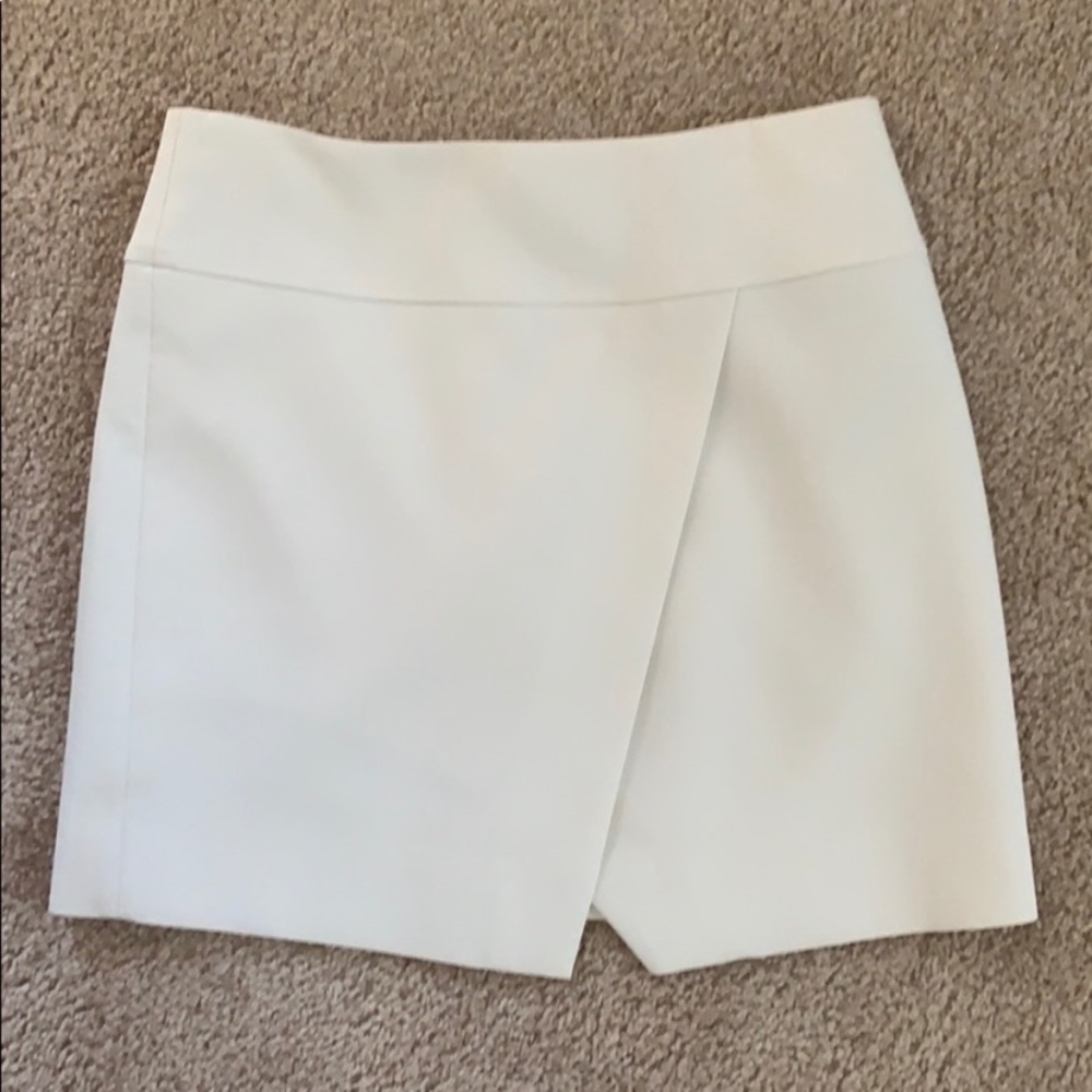 Jcrew white mini skirt